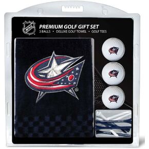 Team Golf NHL Gift Set Embroidered Golf Towel, 3 Golf Balls, and 14 Golf Tees 2-3/4" Regulation, Tri-Fold Towel 16" x 22" & 100% Cotton