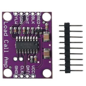 HX711 Electronic Scale Weight, Process Control Connect to Sensors, 24 Bit a/D Converter Load Cell Amplifier, High Precision Small Breakout Board, Scale Sensor Development Board