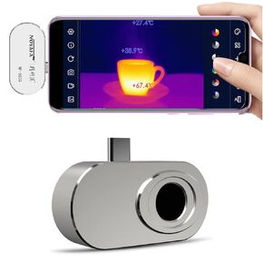 NOYAFA NF-583S Thermal Camera Android, Thermal Imaging Camera Support Video Recording, 6 Color Palettes,Thermal Camera for Smartphone 160x120 IR/25HZ Infrared Thermal Imager