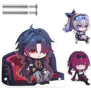 TaiCy Honkai Star Rail 2-in-1 Magnetic Acrylic Stand: Includes 3 Characters and a Sofa - Can Be Used as a Display Stand or Fridge Magnet (示例： Star-Magnetic Stand-Blade)