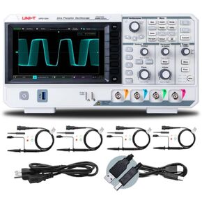 UNI-T UPO1054 DSO Ultra Phosphor Digital Oscilloscope 50MHz 4 Channels 2 GSa/s 56 Mpts Memory Depth 500,000 wfm/s 7 Inch Display Fast Acquire 1 Mpts FFT Points