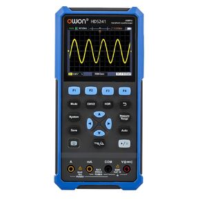 HDS271 OWON Oscilloscope Multimeter 70MHz Bandwidth Digital Oscilloscope 3 in 1 Functions Digital Multimeter 100KHz Signal Sources 3.5" LCD