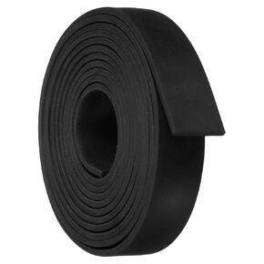 uxcell Neoprene Rubber Sheet Rolls 5/64" T x 0.6" W x 5'L Solid Rubber Seal Strip for DIY Gasket, Crafts, Pads, Seals, Protection