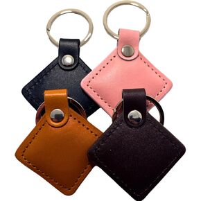 Leather NFC Keychain Fobs - Access Card or Digital Business Card - NFC Chips, NFC Tags inside- Laser Engraver Blanks Ready