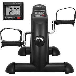 VEVOR Under Desk Bike Pedal Exerciser, Mini Exercise Bike for Arm/Leg Exercise, Multi-level Resistance Pedal Exerciser for Home Office Workout, Cycling Portable Peddler with LCD Display & Non-Slip Mat in Kuwait