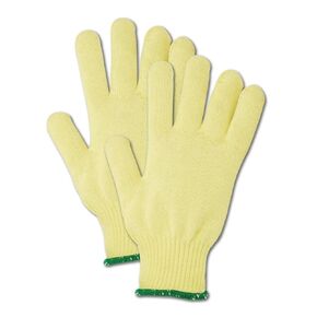 MAGID 1368KV-10 Cut Master 1368KV Medium Weight Kevlar High-Density Knit Gloves - Cut Level 3, 9, Yellow , 10 (Pack of 12)