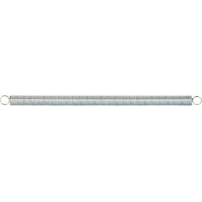 Prime-Line SP 9633 Extension Spring, Spring Steel Construction, Nickel-Plated Finish, 0.047 GA x 7/16 in. x 8-1/2 in., Closed Single Loop (Single Pack)