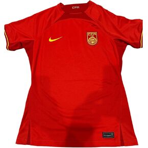 Nike China CFA Women's Dri-Fit Soccer Football Red Jersey #DN0708-696 - Size Women's Medium