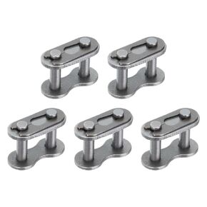 uxcell 5Pcs #40H/ DIN/ISO 08AH Chain Master Connector Link Roller, 1/2" Pitch Carbon Steel, Standard Connecting Split Links