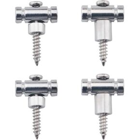 2 Sets Guitar Roller String Holder Silver with Screws String Guide String Retainer Electric Guitar Pressure Clip String Guide Electric Guitar String Post Replacement Parts