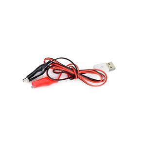 Alligator Clips to USB Male Test Lead Adapter Cable 50cm(Pack of 2)