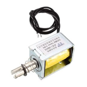 uxcell DC Push Pull Type Solenoid Electromagnet, DC36V 0.8N 10mm, Open Frame Type, Linear Motion