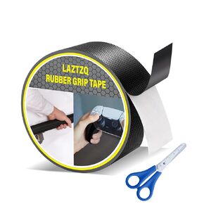 Rubber Grip Tape 1in x 16.4Ft, Featuring Enhanced Textured Super Strong Adhesive, Anti-SlipWear-Resistant Cushion Pad, with Grip and Comfort, Match Your Small Scissors for Various DIY
