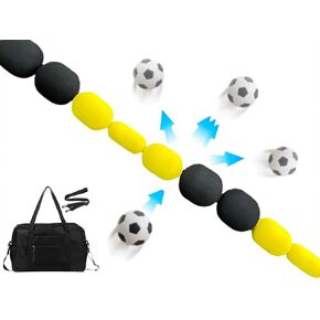 Goalkeeper Training Equipment -13FT Goalie Single Line Deflector, Ball Deflector Soccer, Multiple Different Refraction Angles, Reflexes and Agility Training