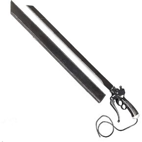 39" Fantasy Metal Sword Attack On Titan Katana. Stainless Steel Blade with ASB Handle. for Collection, Gifts, Cosplay and Outdoor Activities