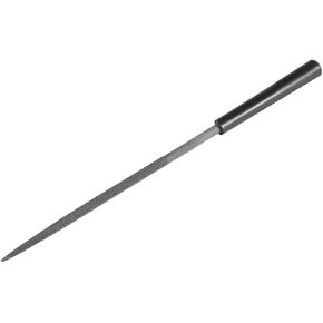 uxcell Second Cut Steel Round Needle File with Plastic Handle, 4mm x 160mm
