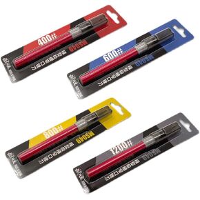 Precision File Set for Scale Model Hobbies Tools Plastic Models, File File Pen, 400,600,800,1200 Grit (A Set of 4) (A Set of 4)
