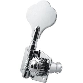 LQ Industrial Silver Open Guitar Electric Bass Tuning Peg Electric Bass Metal Tuner Winders Tuners for Bass Guitar