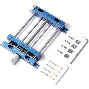 Upgrade Aluminum Bench Vise Clamp, High-Precision CNC Router Clamp for Unique Shaped Woodworking & Metalworking Milling Project, Size 23.8 x 16.8 x 4.1cm, Clamping Range 0-14.5cm