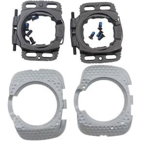 1 Pair Quick Release Cycling Shoes Cleats Self-Locking Pedal Aerodynamic for Wahoo for SpeedPlay for Zero (Light Grey)