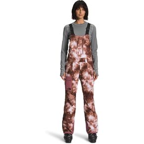 THE NORTH FACE Women's Freedom Bib (Standard and Plus Size), Wild Ginger Snow Dye Print, Small Regular
