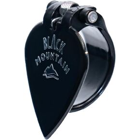 Black Mountain Jazz Tipped Thumb Picks for Acoustic Guitar, Electric Guitar, Ukulele, Banjo, and More - Spring Loaded Universal Fit for Medium to XL Thumbs - Premium Finger Picks