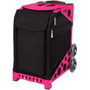 ZUCA Stealth Insert Bag and Neon Pink Frame with Flashing Wheels