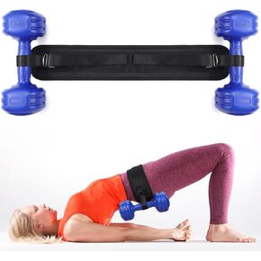 Gsbomzap Hip Thrust Belt for Dumbbells, Kettlebells, Plates, up to 50kg/110lbs, Exercise Booty Belt for Hip Thrusts, Glute Bridge, Lunges, Non-Slip Hip Belt Pad for Home Gym Butt Fitness Workout