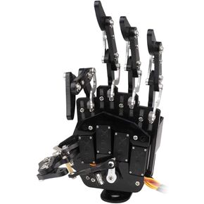 HIWONDER Robot Hand Five Fingers Support Secondary Development Solely Movement Bionic Robot Mechanical Arm Hand DIY Robot（Right Hand）