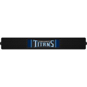 FANMATS 20547 Tennessee Titans Drink Bar Mat - 3.25in. x 24in. - Durable Dish Drying Mat, Easy Clean, Counter Mat