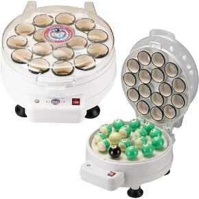 Pool Ball Cleaner Machine Automatic Pool Ball Polisher Electronic Pool Ball Polishing and Cleaning Machine for 16 Billiard and Snooker Balls (16 Balls)