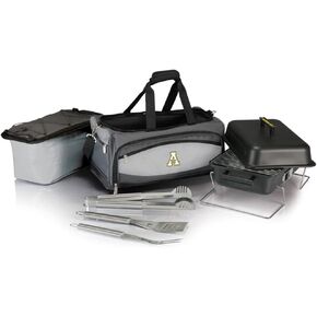 PICNIC TIME NCAA Unisex-Adult NCAA Buccaneer Portable Charcoal Grill & Cooler Tote