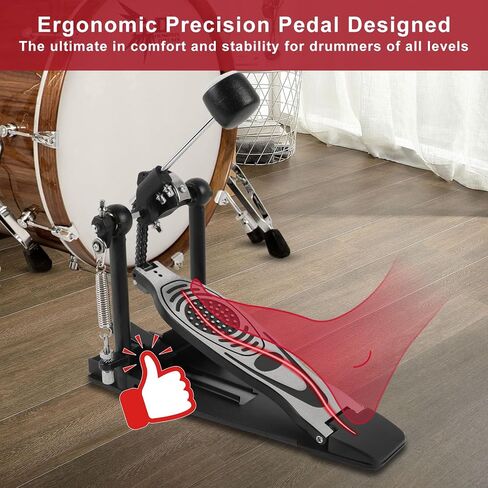 Bass drum pedal,Double chain pedal,Single pedal hammer, bass drum pedal hammer, drum practice instrument accessories in Saudi Arabia