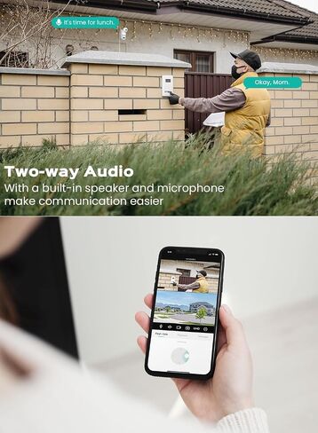 Security Cameras Wireless Outdoor 2K PTZ WiFi Camera for Home Security with Full Color Night Vision Motion Tracking Human Detection 2-Way Audio Light & Sound Alarm IP66, 10FT Power Cord in Saudi Arabia