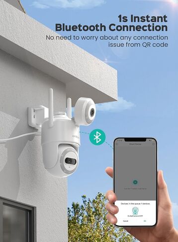 Security Cameras Wireless Outdoor 2K PTZ WiFi Camera for Home Security with Full Color Night Vision Motion Tracking Human Detection 2-Way Audio Light & Sound Alarm IP66, 10FT Power Cord in Saudi Arabia