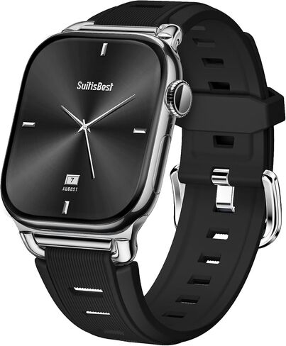 Suitisbest Bands Compatible with Apple Watch Bands for Women 38mm 40mm 41mm 42mm 44mm 45mm 46mm 49mm Men, Waterproof Soft Silicone Sport Band Straps for iWatch Series 11 10 9 8 7 6 5 4 SE Ultra in Saudi Arabia