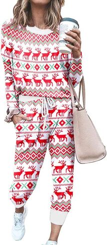 ETCYY NEW Lounge Sets for Women Sweatsuits Sets Two Piece Outfit Long Sleeve Pant Workout Athletic Tracksuits in Saudi Arabia