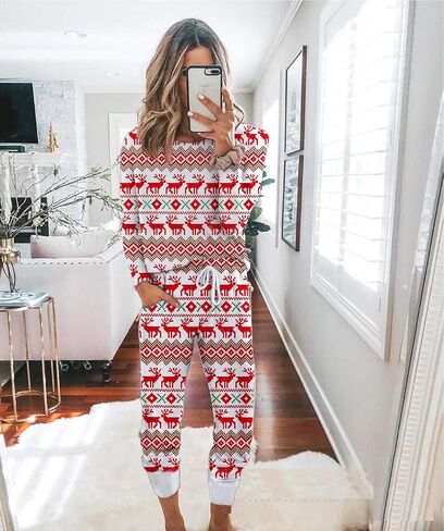ETCYY NEW Lounge Sets for Women Sweatsuits Sets Two Piece Outfit Long Sleeve Pant Workout Athletic Tracksuits in Saudi Arabia