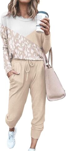 ETCYY NEW Lounge Sets for Women Sweatsuits Sets Two Piece Outfit Long Sleeve Pant Workout Athletic Tracksuits in Saudi Arabia