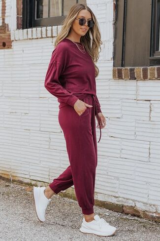 ETCYY NEW Lounge Sets for Women Sweatsuits Sets Two Piece Outfit Long Sleeve Pant Workout Athletic Tracksuits in Saudi Arabia