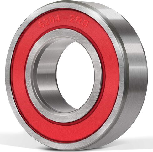 10 PCS 6203-2RS Double Sealed Deep Groove Ball Bearings, 17x40x12mm, Pre-Lubricated with Double Red Rubber Seal & High RPM Support 6203DDU 6203VV in Kuwait