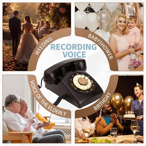 هاتف الزفاف الصوتي الخاص بكتاب الضيوف (عتيق، أبيض طازج) in Kuwait