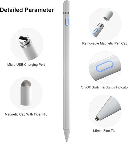 Stylus Pens for Touch Screens,Universal Fine Point Stylus for iPad, iPhone, iOS/Android Smart Phone Tablets, Active Stylus Stylist Pencil Precise Writing/Drawing-Christmas Elk Cartoon in Saudi Arabia