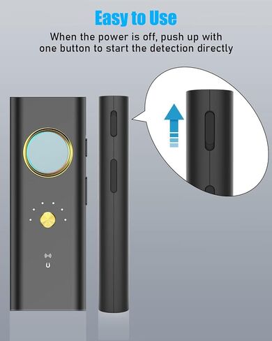 Premium Camera Detectors and Bug Detector, Camera Detector for Hotels, GPS Tracker Detector, RF Detector, 4 Pro Modes, 5 Levels Sensitivity, 28H Working Time, Spy Camera Detector in Saudi Arabia