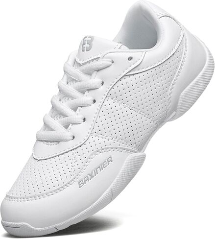 White Cheerleading Shoes for Girls Lightweight Competition Cheer Shoes Kids Dacne Sneakers in Kuwait