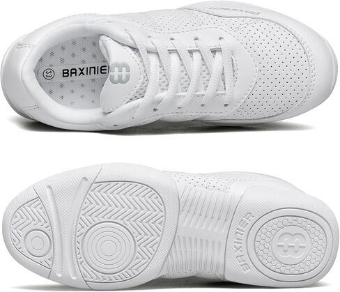 White Cheerleading Shoes for Girls Lightweight Competition Cheer Shoes Kids Dacne Sneakers in Kuwait