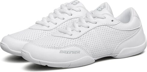 White Cheerleading Shoes for Girls Lightweight Competition Cheer Shoes Kids Dacne Sneakers in Kuwait