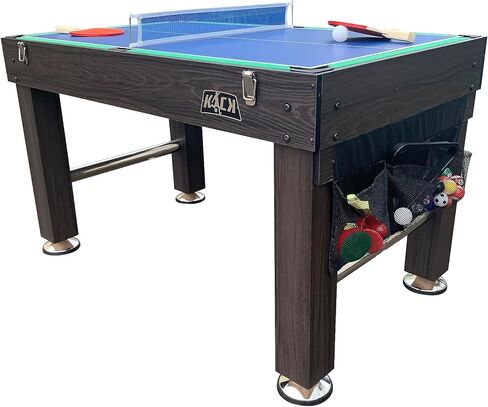 KICK Morpheus 55″ 5 in 1 Multi-Game Table - Combo Game Table Set - Foosball, Billiards/Pool, Glide Hockey, Table Tennis, and Basketball for Home, Game Room, Friends and Family! in Kuwait