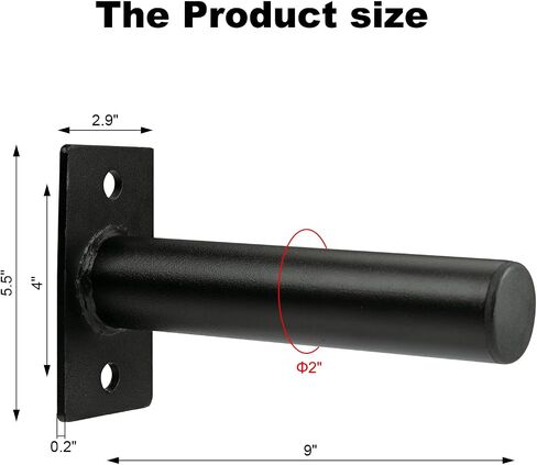 Wall Mounted Weight Plate Holder - Fit 2 Inch Weight Plates, Weight Plate Rack for Home Gym, Max Weight Capacity 300 Lb, Mounting Hardware Included in Saudi Arabia