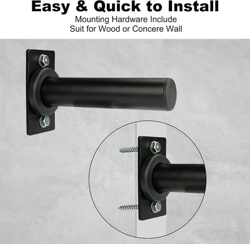 Wall Mounted Weight Plate Holder - Fit 2 Inch Weight Plates, Weight Plate Rack for Home Gym, Max Weight Capacity 300 Lb, Mounting Hardware Included in Saudi Arabia